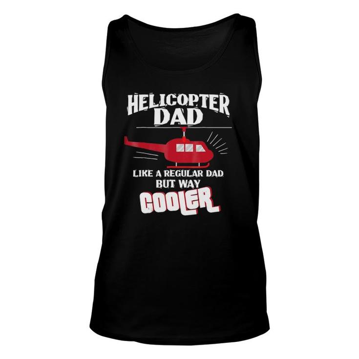 Helicopter Pilot Dad Gif Flight Mechanic Fathers Day Unisex Tank Top