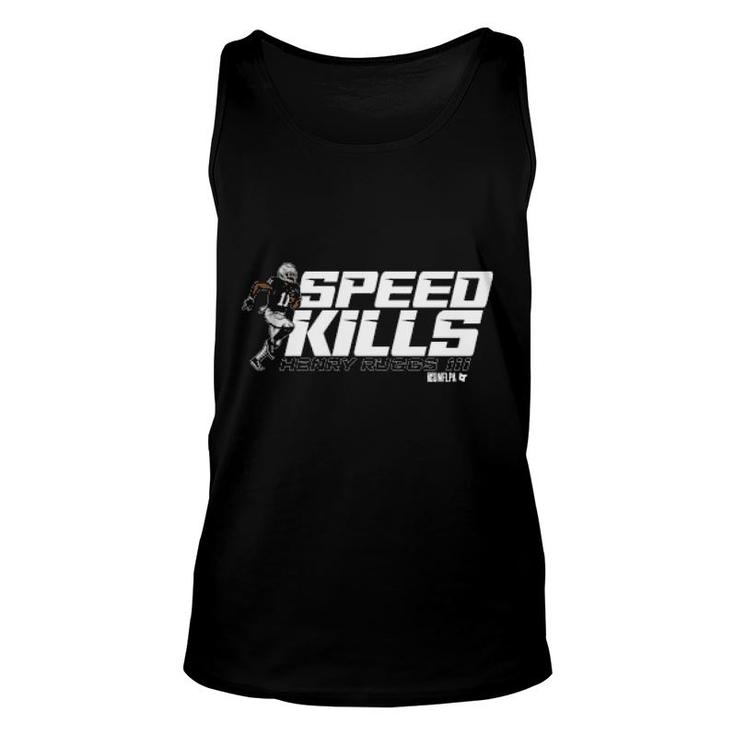 Henry Ruggs Speed Kills  Review Unisex Tank Top