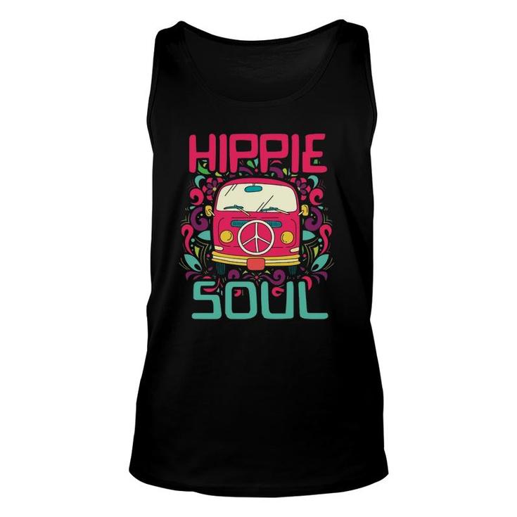 Hippie Soul Colorful Peace Van Unisex Tank Top