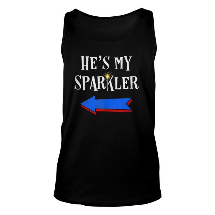 His And Hers Matching Couples 4Th Of July  Unisex Tank Top