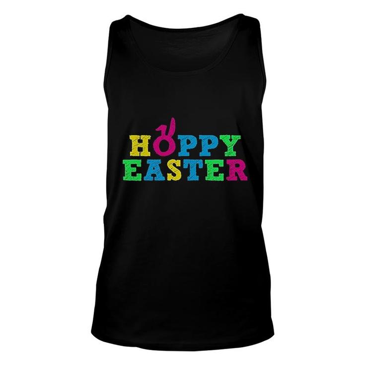 Hoppy Easter Happy Easter Cute Colorful Unisex Tank Top