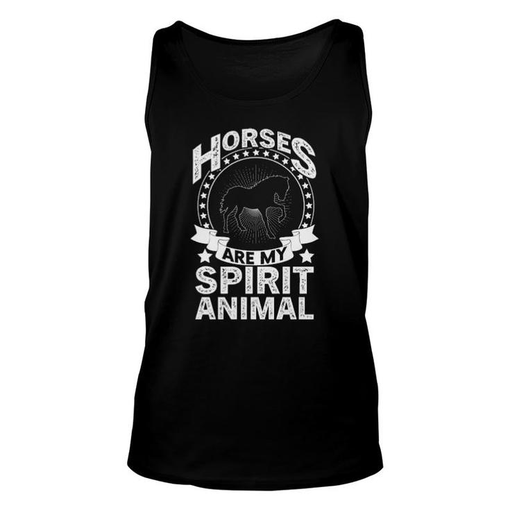 Horse Are My Spirit Animal Unisex Tank Top