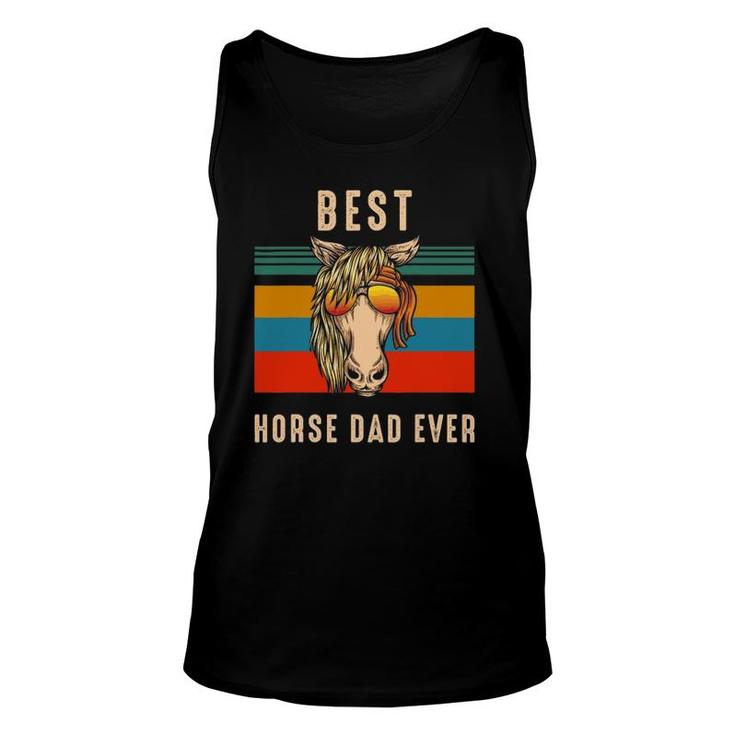 Horse Owner Gift Man Funny - Best Horse Dad Ever Unisex Tank Top