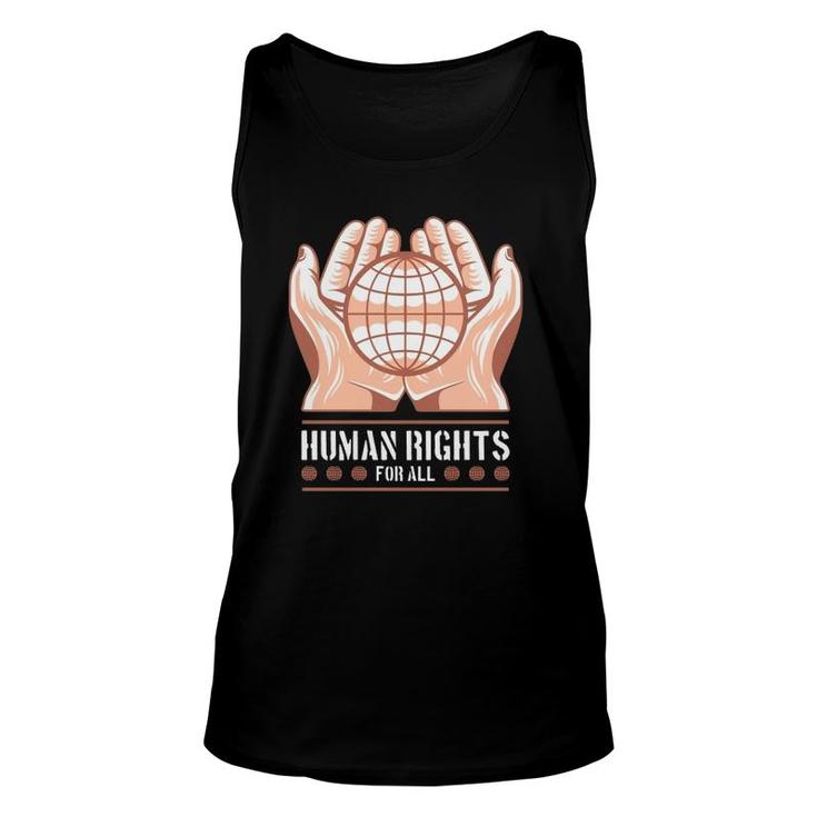 Human Rights For All Human Rights Protest Unisex Tank Top