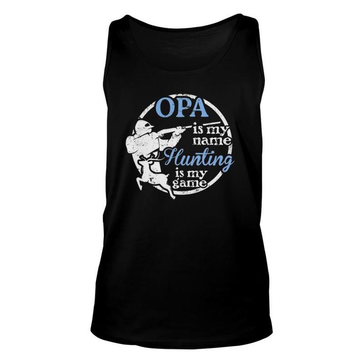 Mens Hunting Opa Father's Day For Dad Or Grandpa Hunter Tank Top
