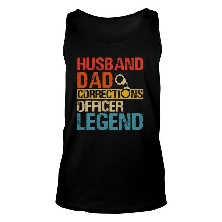Husband Dad Corrections Officer Legend Father's Day Unisex Tank Top