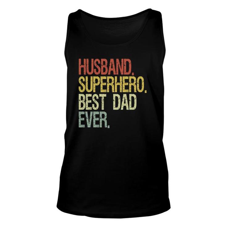Husband Superhero Best Dad Ever Unisex Tank Top