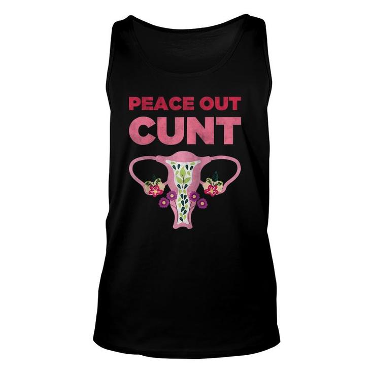 Hysterectomy Recovery Products - Peace Out Uterus  Unisex Tank Top