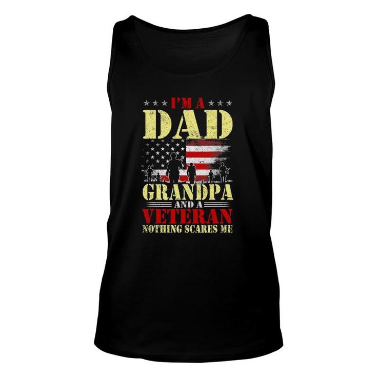 I Am A Dad A Grandpa And A Veteran Father's Day Gift Unisex Tank Top