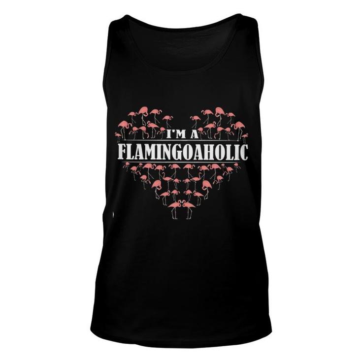 I Am A Flamingoaholic Unisex Tank Top