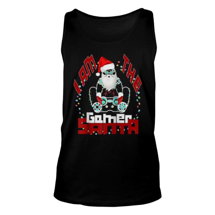 I Am The Santa Gamer This Is My Christmas Pajama Gamer Unisex Tank Top