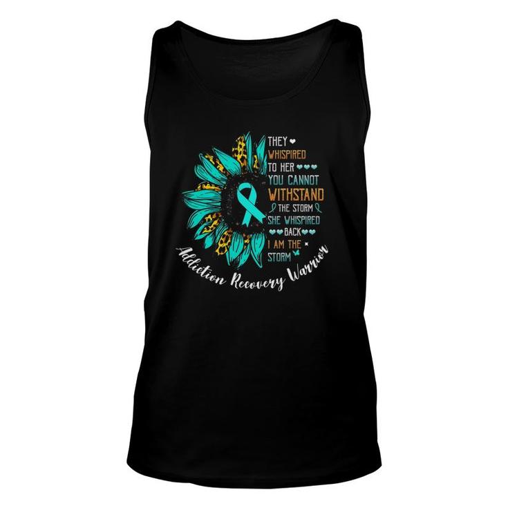 I Am The Storm Addiction Recovery Warrior Unisex Tank Top