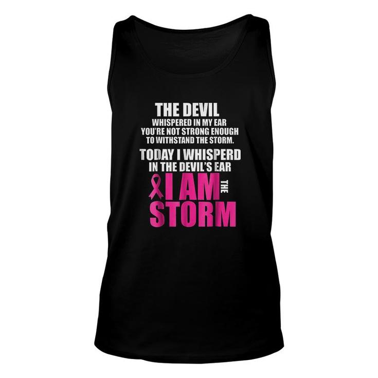 I Am The Storm Pink Ribbons Unisex Tank Top