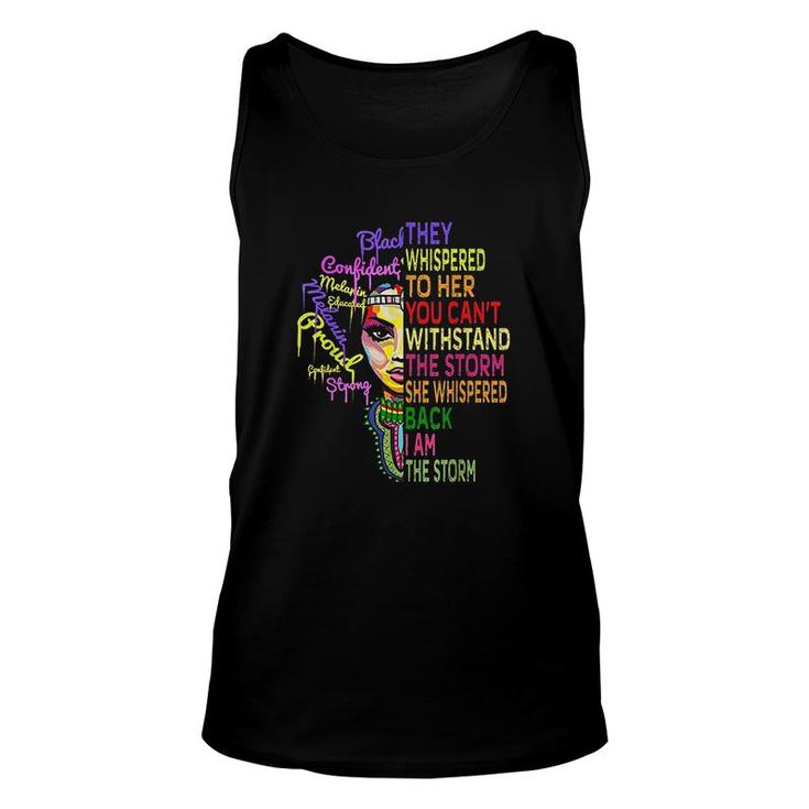I Am The Storm Strong African Unisex Tank Top