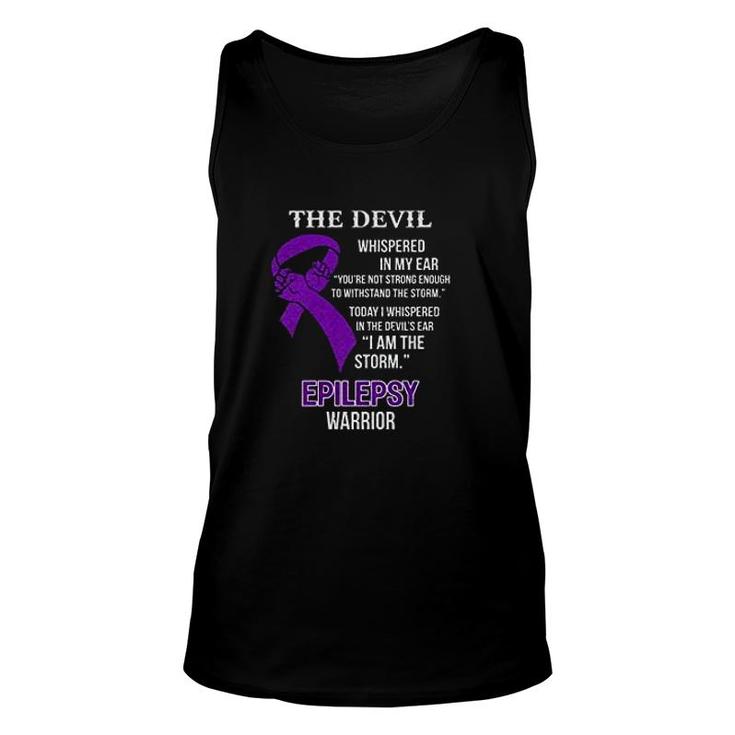 I Am The Storm Support Epilepsy Unisex Tank Top