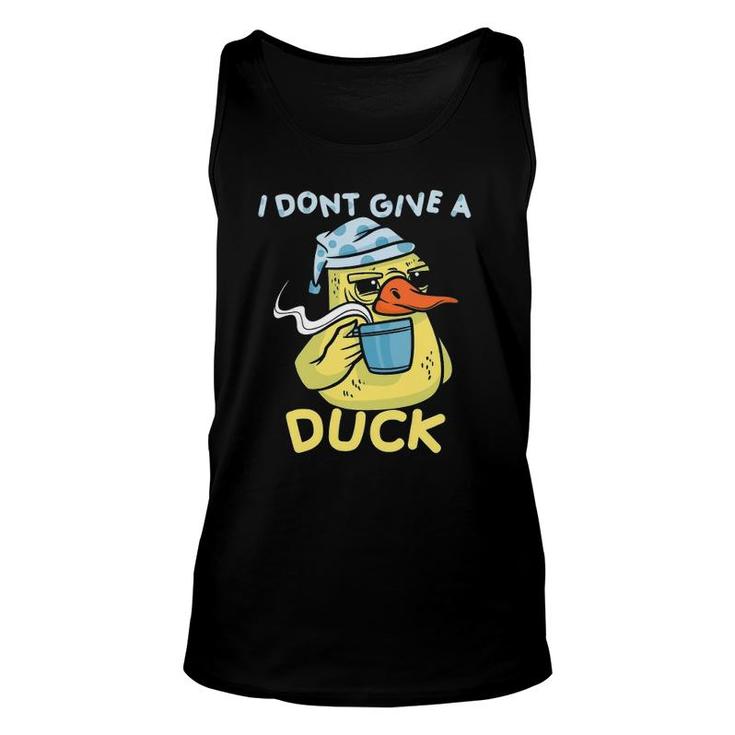 I Dont Give A Duck Coffee Unisex Tank Top