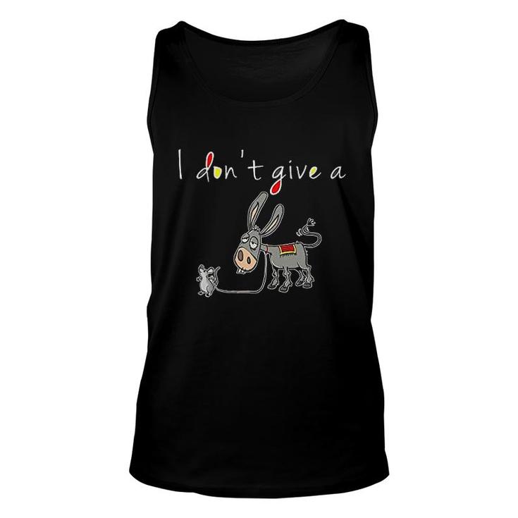 I Dont Give Rats Mouse Donkey Unisex Tank Top