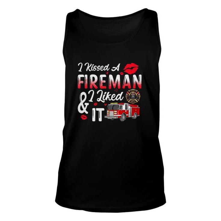I Kissed A Fireman And I Liked It Unisex Tank Top