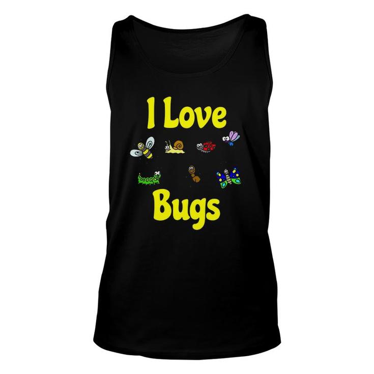 I Love Bugs Insects Fans Unisex Tank Top