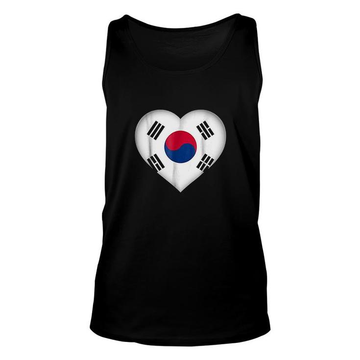 I Love South Korea Unisex Tank Top