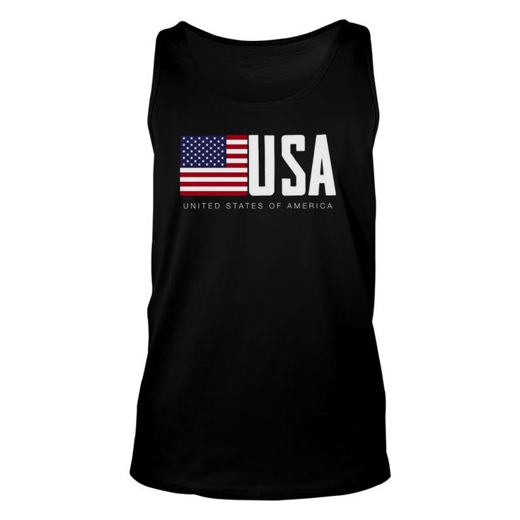 I Love Usa, Enjoy Cool Usa United States Of America Flag Unisex Tank Top