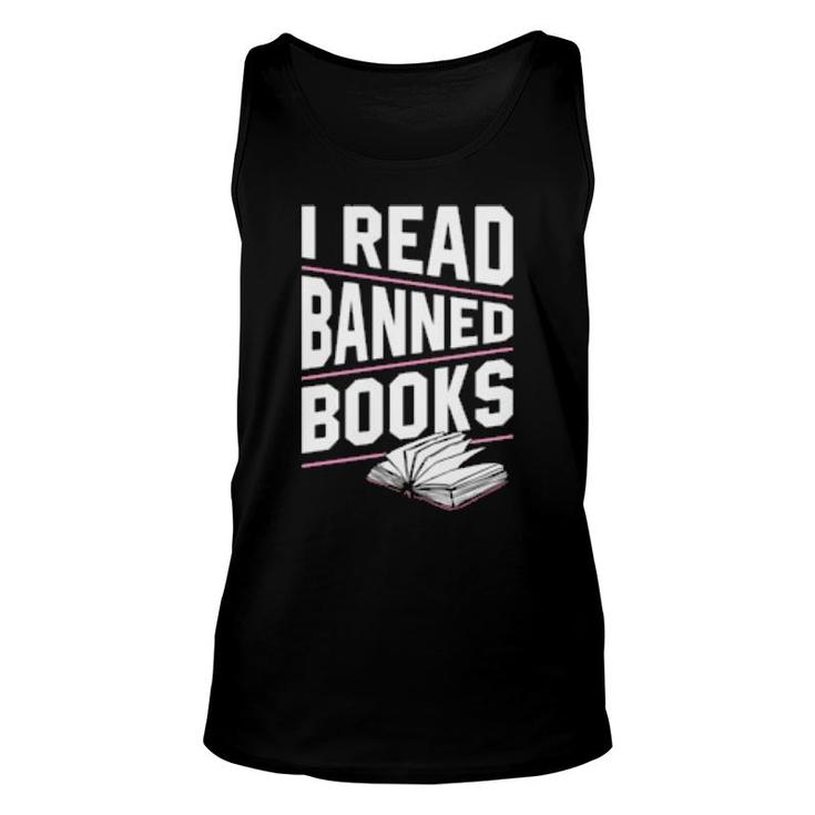I Read Banned Books Literacy Advocate Librarian  Unisex Tank Top