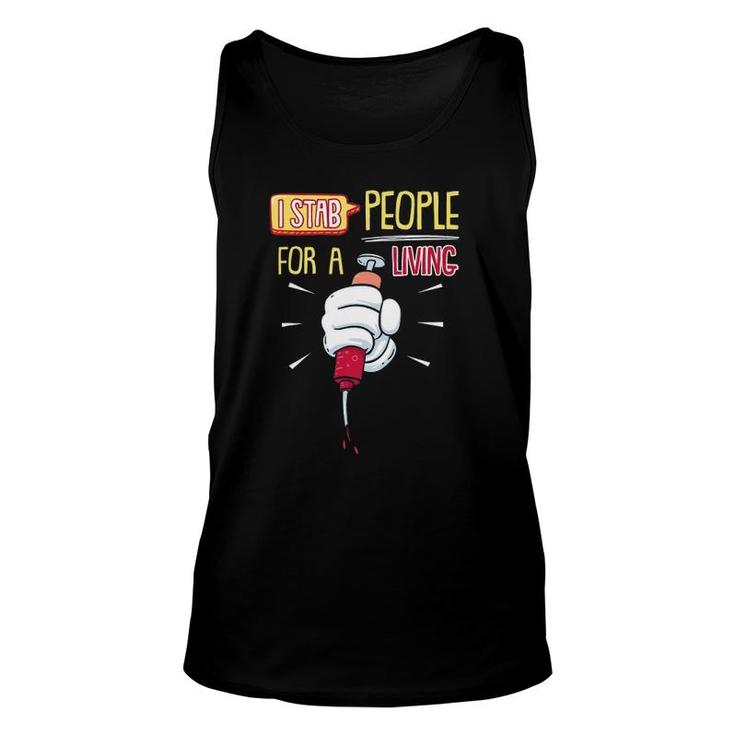 Womens I Stab People For A Living Funny Nurse Saying Pun Shirt Womens I Stab People For A Living Funny Nurse Saying Pun Shirt