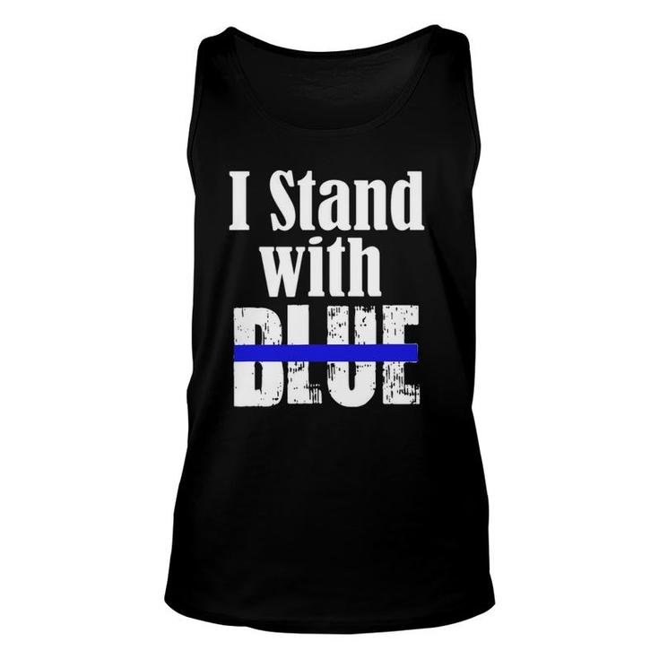 I Stand With Blue - Police Support Unisex Tank Top