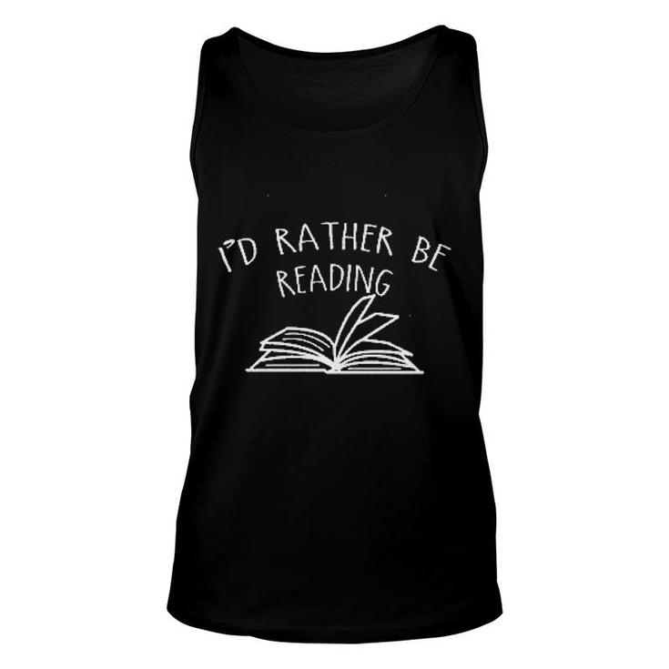 I'd Rather Be Reading Unisex Tank Top