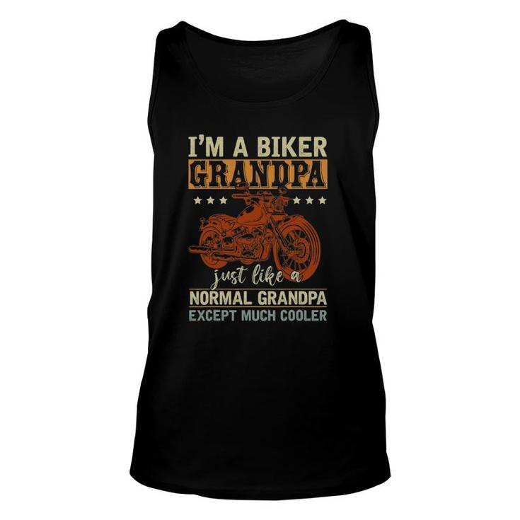 I'm A Biker Grandpa Retired Papa Retirement Men Biker Unisex Tank Top
