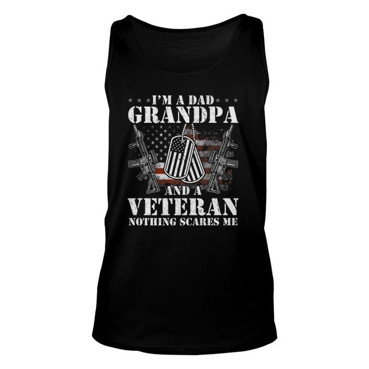 I'm A Dad Grandpa Veteran Father's Day S Premium Unisex Tank Top