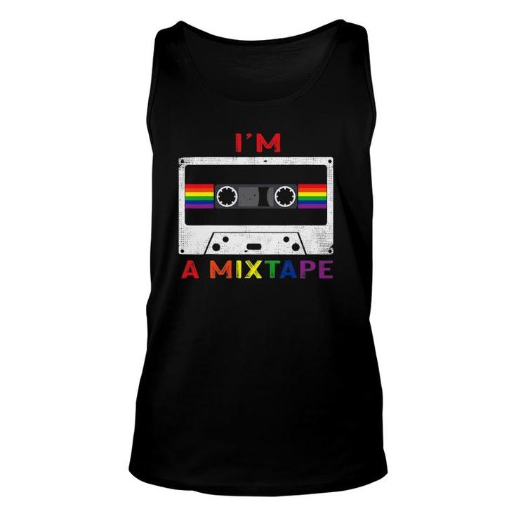 Im A Mixtape Gay Pride Rainbow Flag Lgbtq Retro Lgbt Gift Unisex Tank Top