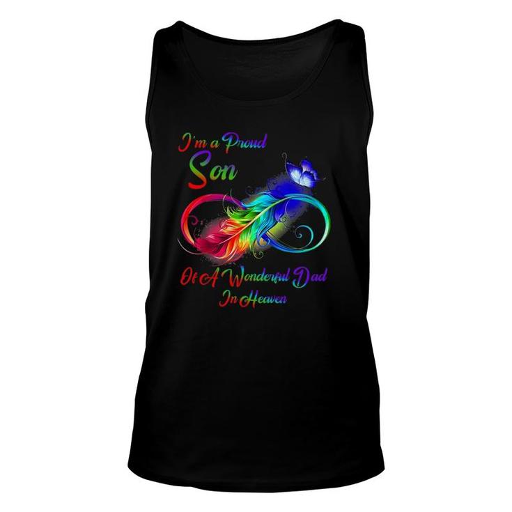 I'm A Proud Son Of A Wonderful Dad In Heaven Gifts Unisex Tank Top