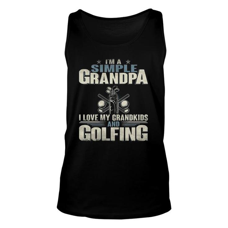 Im A Simple Grandpa Golf Unisex Tank Top