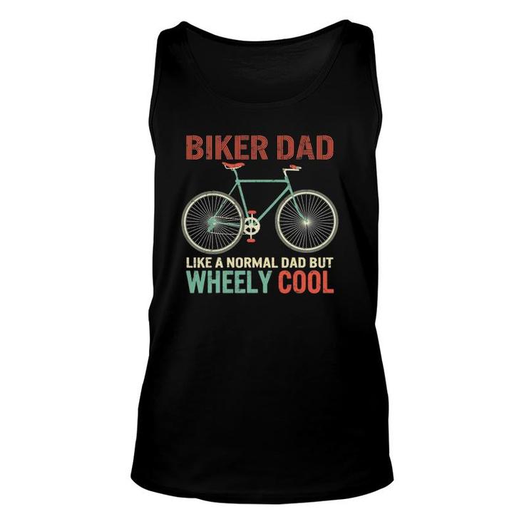 I'm Biker Dad Father's Day Wheely Cooler Bicycle Bike Cycling Tank Top