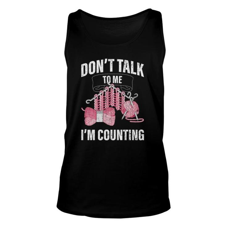 I'm Counting Crocheter Knitting Funny Gift  Unisex Tank Top