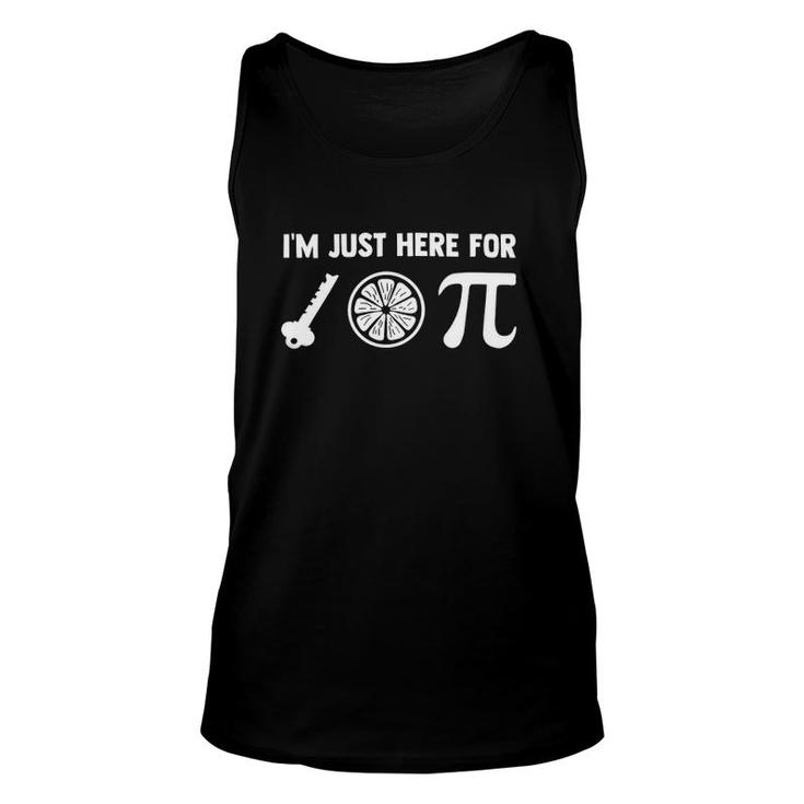 I'm Just Here For The Key Lime Pie Or Pi 314 Funny Pie Day Unisex Tank Top