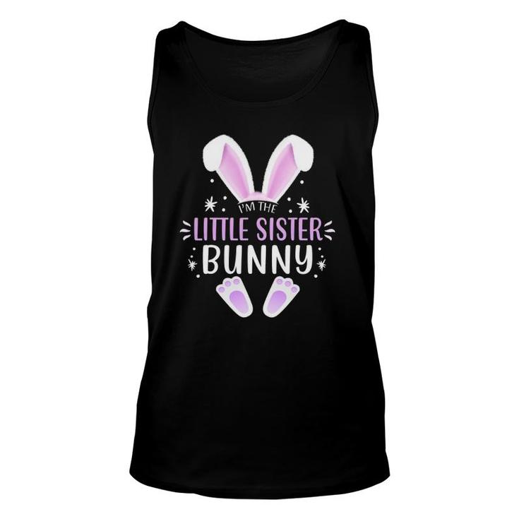 I'm The Little Sister Bunny Easter Day Matching Style Tank Top