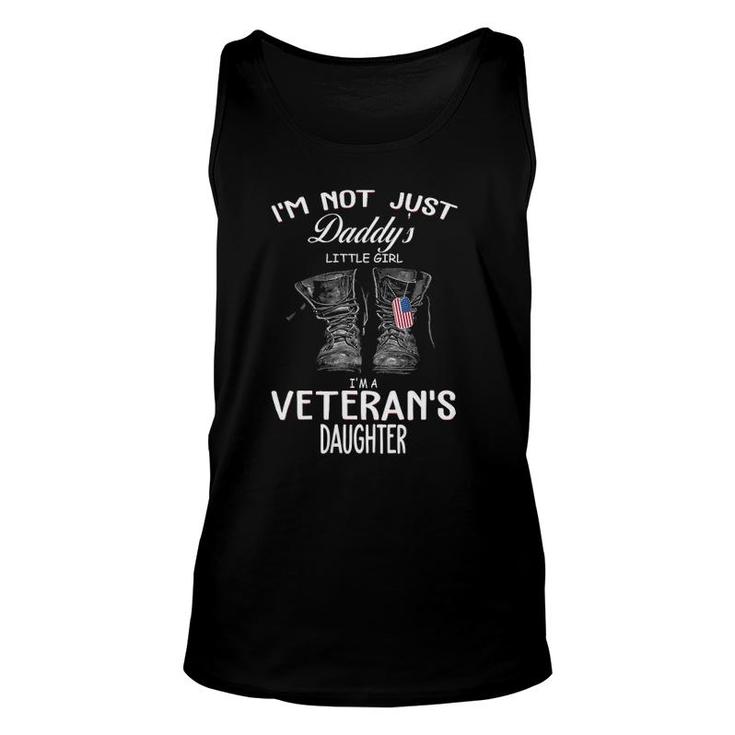 Womens I'm Not Just Daddy's Little Girl I'm Veteran's Daughter V-Neck Tank Top