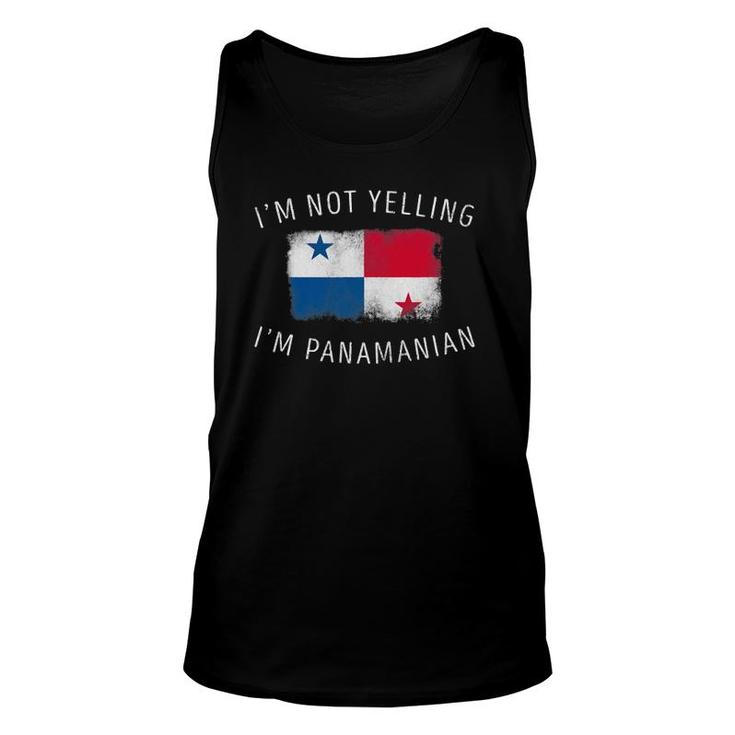 I'm Not Yelling, I'm Panamanian - Funny Panama Pride Unisex Tank Top