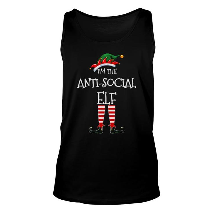 I'm The Antisocial Elf Matching Family Unique Group Xmas  Unisex Tank Top