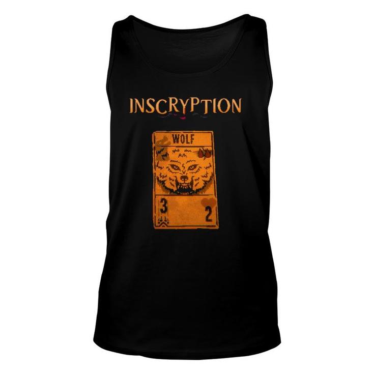 Inscryption Psychological Wolf Card Game Halloween Scary Unisex Tank Top