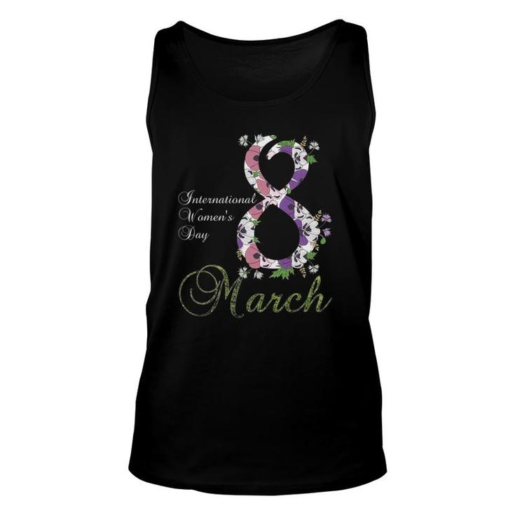 International Women's Day Tee Pansy Flower March 8Th 2022 Ver2 Tank Top