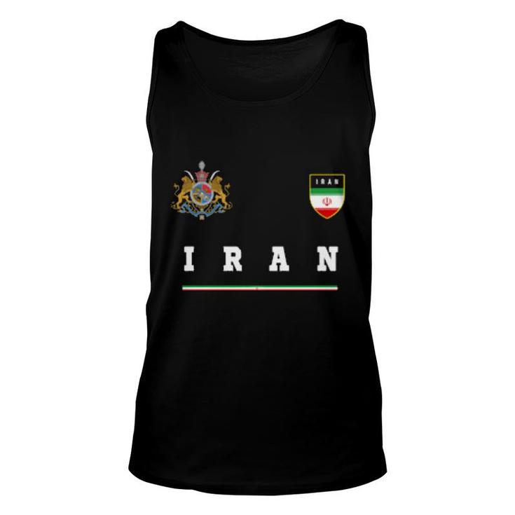 Iran Sportsoccer Jersey Iranian Flag Football  Unisex Tank Top