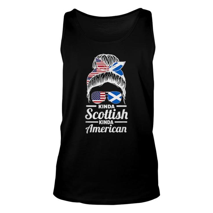 Irgendwie Schottisch Irgendwie Amerikanisches Schottland  Unisex Tank Top