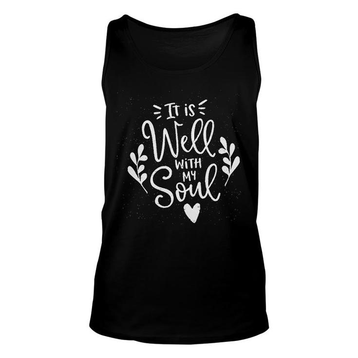 It Is Well With My Soul Christian Unisex Tank Top