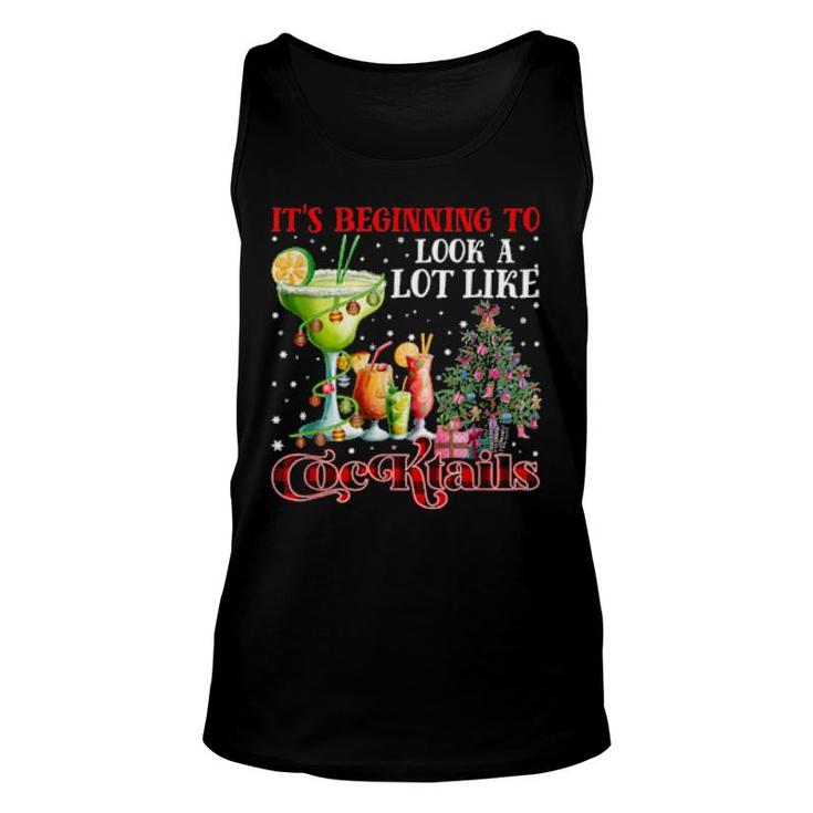 It's Beginning To Look A Lot Like Cocktails  Unisex Tank Top