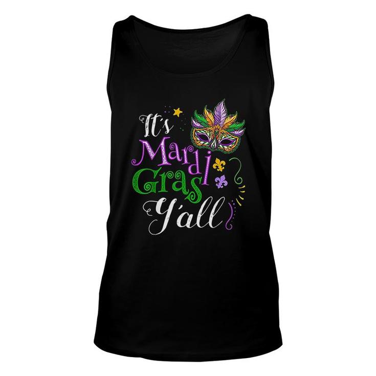 Its Mardi Gras Yall Funny Parade Lovers Unisex Tank Top