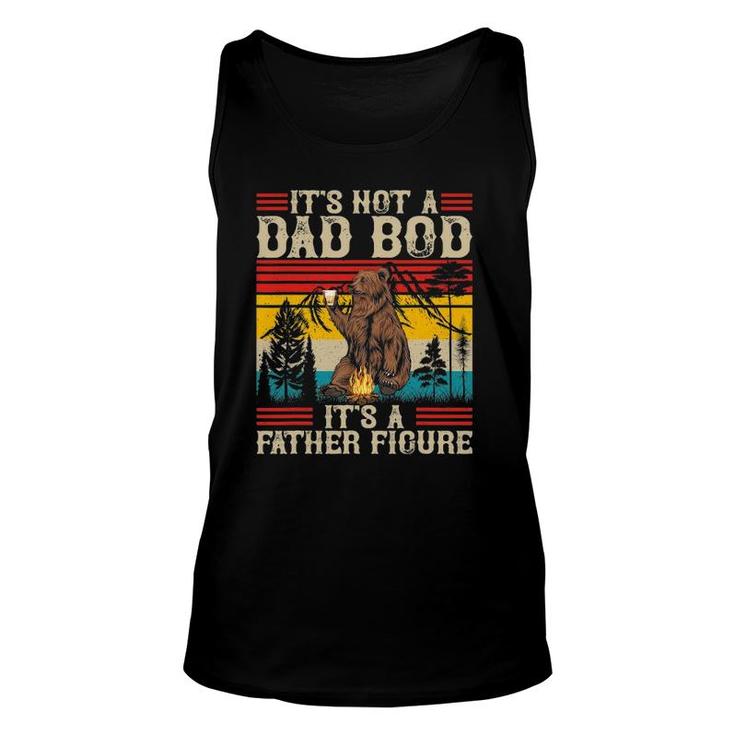 It's Not A Dad Bod It's Father Figure Retro Bear Beer Lover Unisex Tank Top