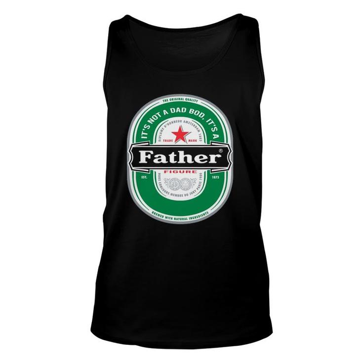 Mens It's Not A Dad Bod It's A Father Figure Beer Fathers Day Tank Top
